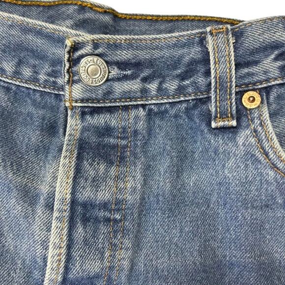 Levi’s 501 Vintage Men’s Straight Leg Jeans Blank Red Tab Size 36x34 - Picture 3 of 15